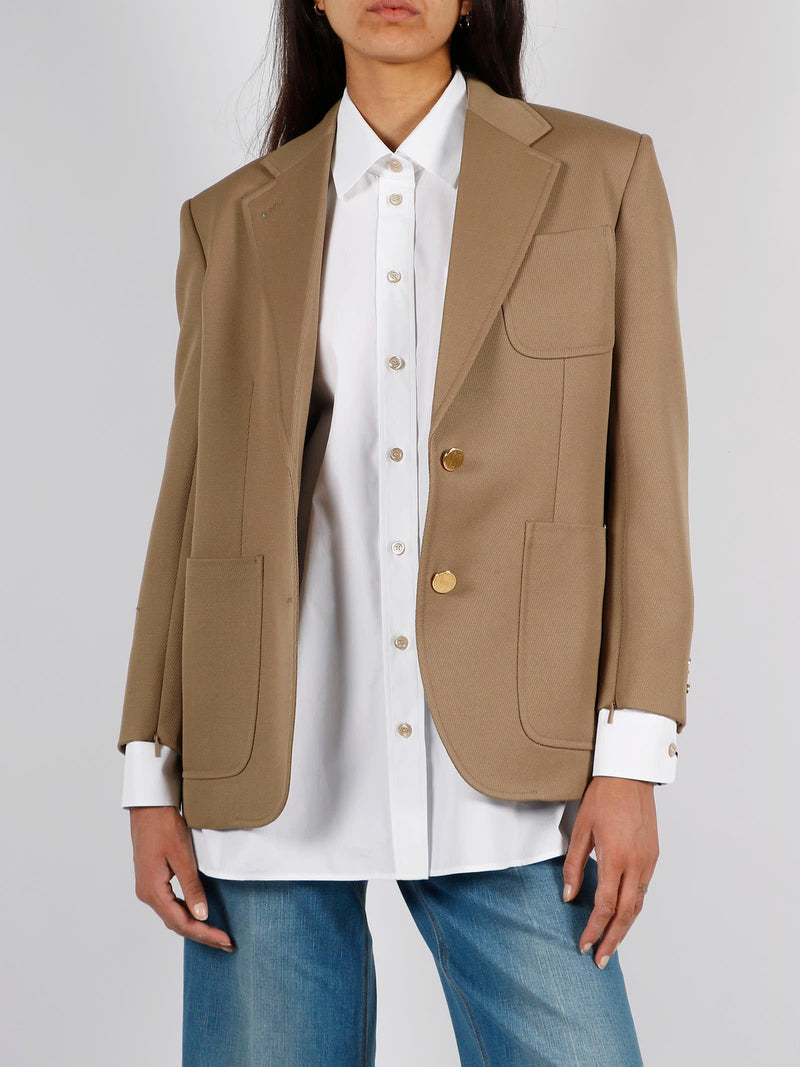 Gucci Horsebit Wool Jacket - Women - Piano Luigi