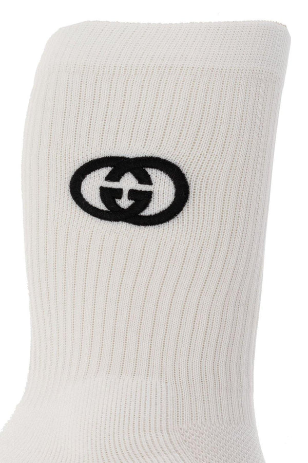 Gucci Interlocking G Stretched Ankle Socks - Men - Piano Luigi