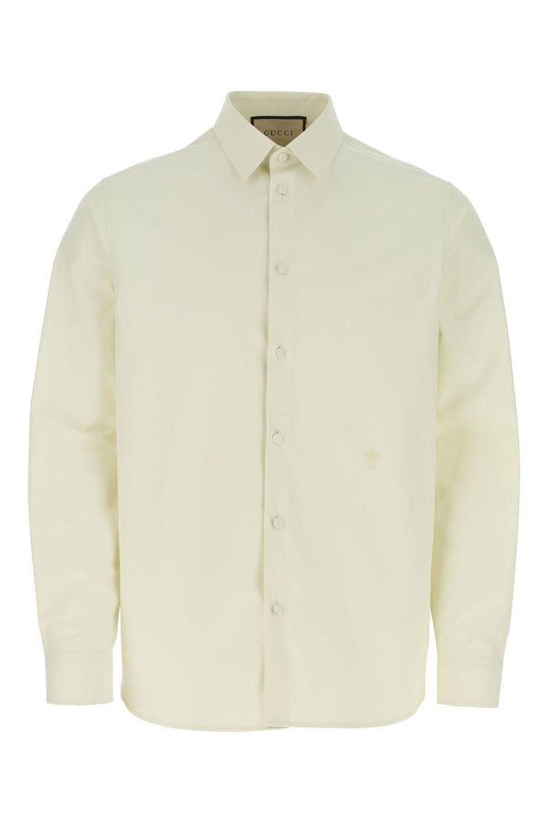 Gucci Ivory Poplin Shirt - Men - Piano Luigi