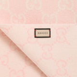 Gucci Ivory\/pink Cashmere Scarf With Logo - Women - Piano Luigi