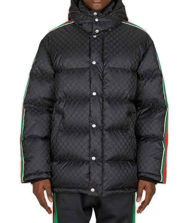 Gucci Jumbo Gg Hooded Jacket - Men - Piano Luigi