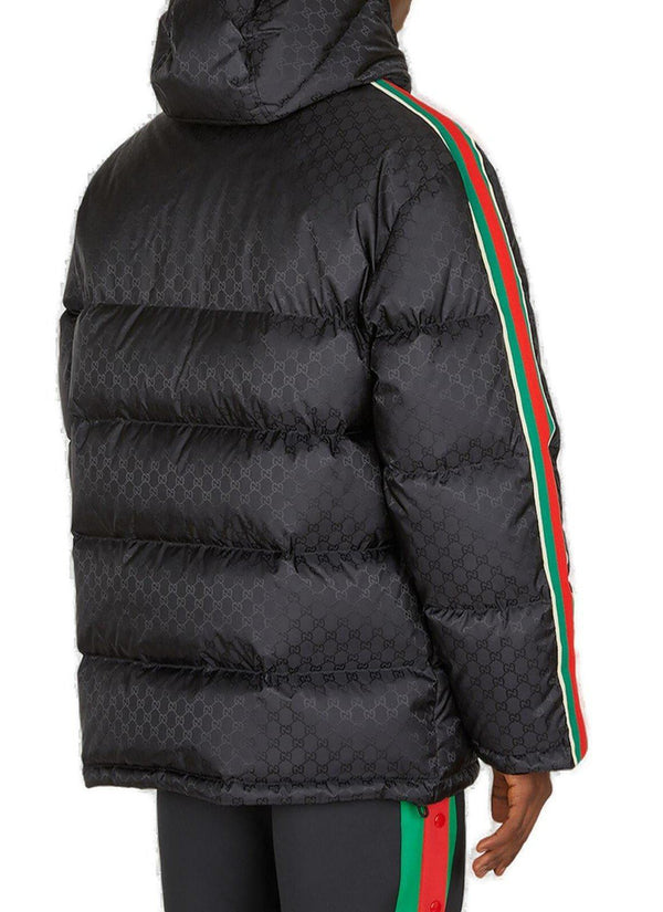 Gucci Jumbo Gg Hooded Jacket - Men - Piano Luigi