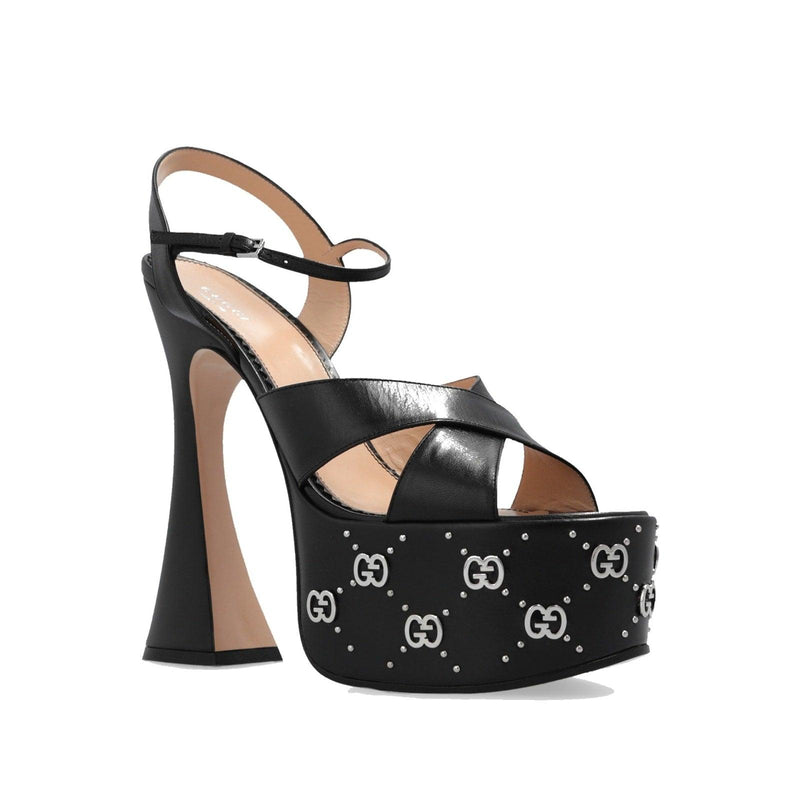 Gucci Leather Platform Sandals - Women - Piano Luigi