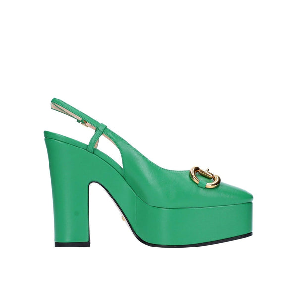 Gucci Leather Slingback Pumps - Women - Piano Luigi