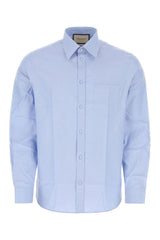 Gucci Light-blue Poplin Shirt - Men - Piano Luigi