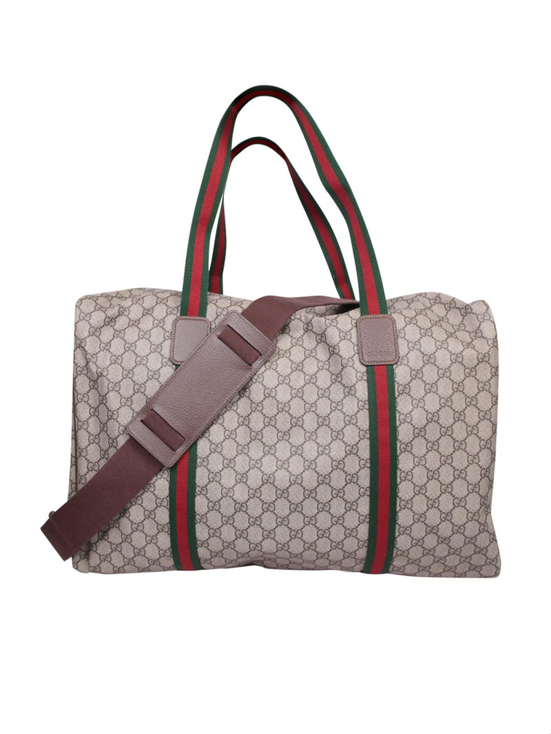 Gucci Maxi Duffle Bag With Web - Men - Piano Luigi