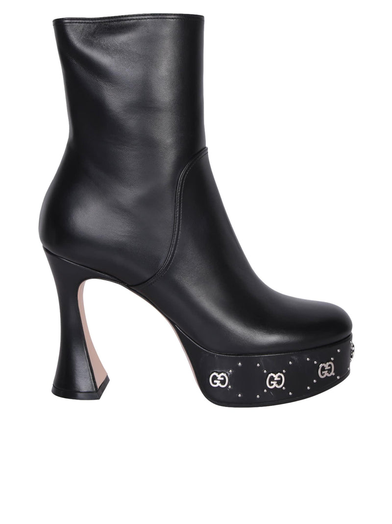 Gucci Platform Boot With Gg Studs - Women - Piano Luigi