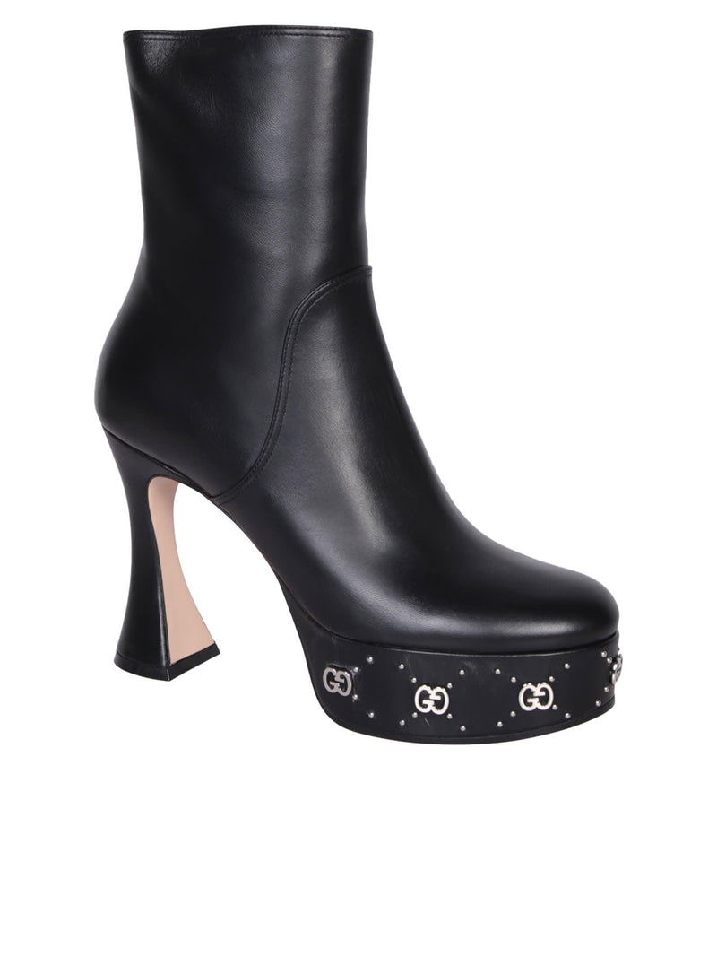 Gucci Platform Boot With Gg Studs - Women - Piano Luigi