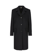 Gucci Single Breasted Logo Plaque Coat - Women - Piano Luigi