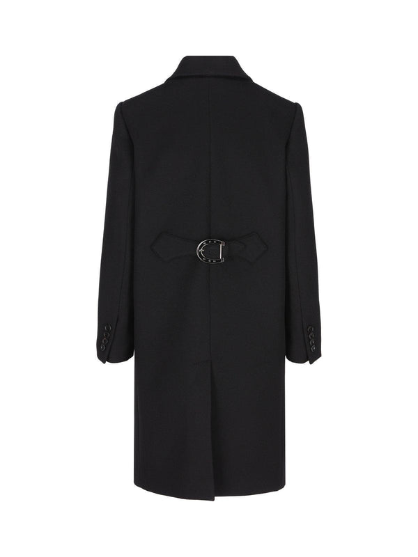 Gucci Single Breasted Logo Plaque Coat - Women - Piano Luigi