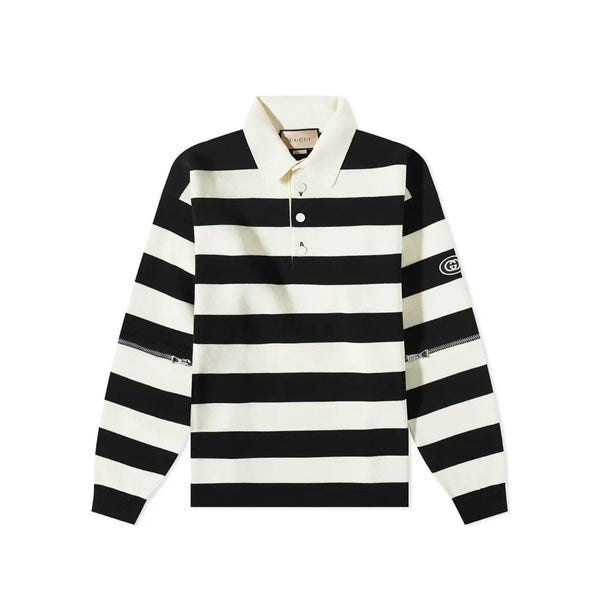 Gucci Striped Cotton Polo - Men - Piano Luigi