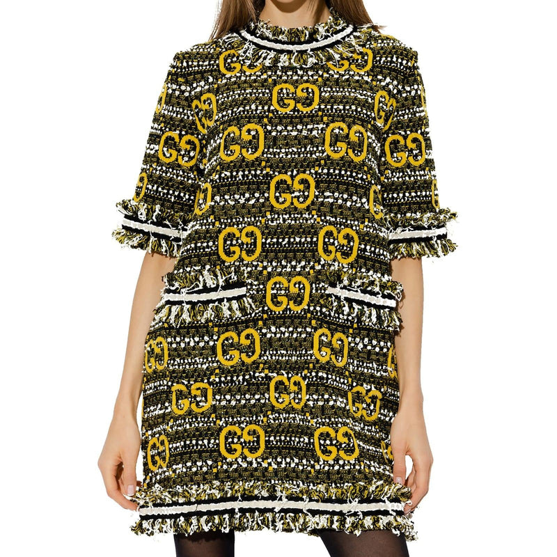 Gucci Tweed Mini Dress - Women - Piano Luigi