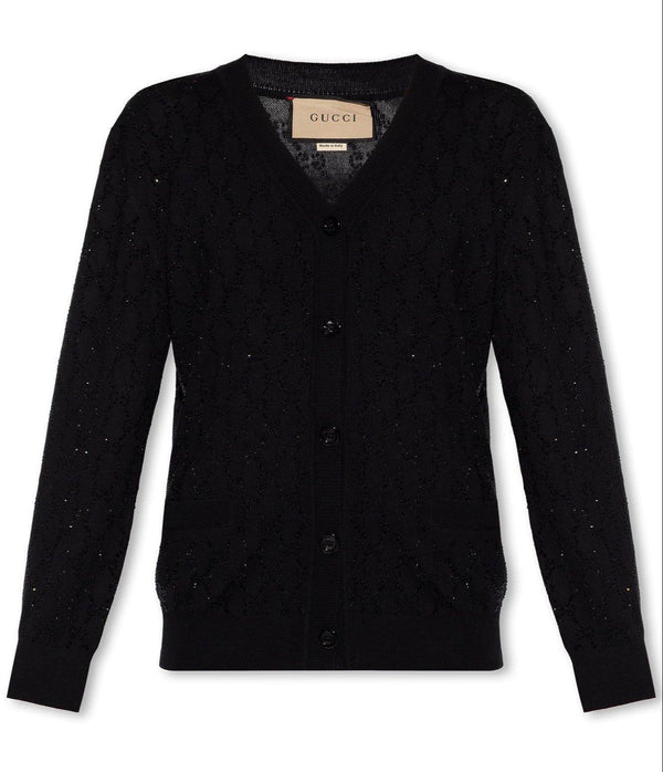 Gucci V-neck Knit Cardigan - Women - Piano Luigi