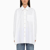 Gucci White Poplin Oversize Shirt - Women - Piano Luigi