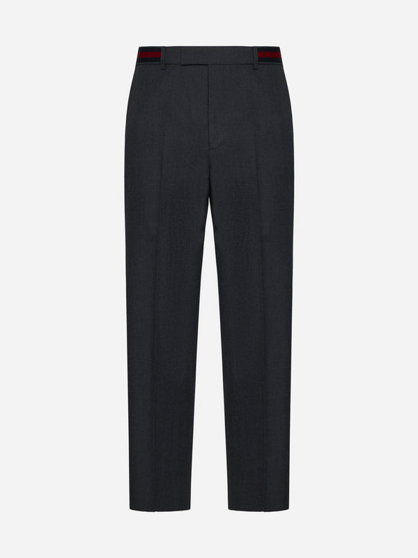 Gucci Wool-blend Trousers - Men - Piano Luigi