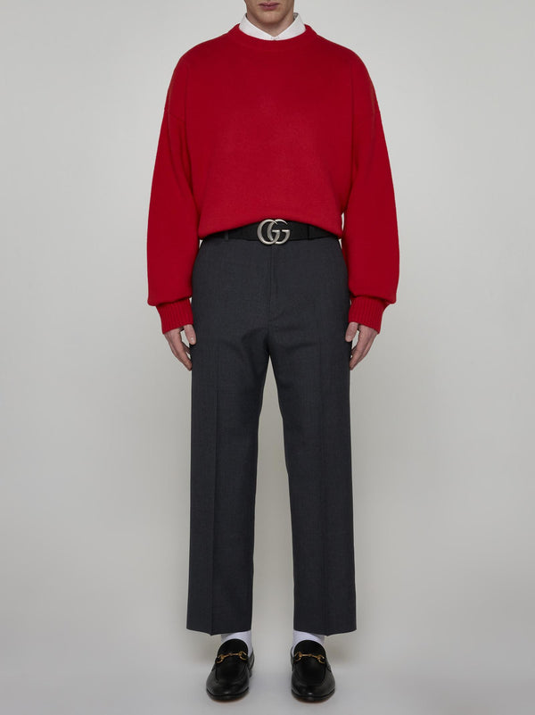 Gucci Wool-blend Trousers - Men - Piano Luigi