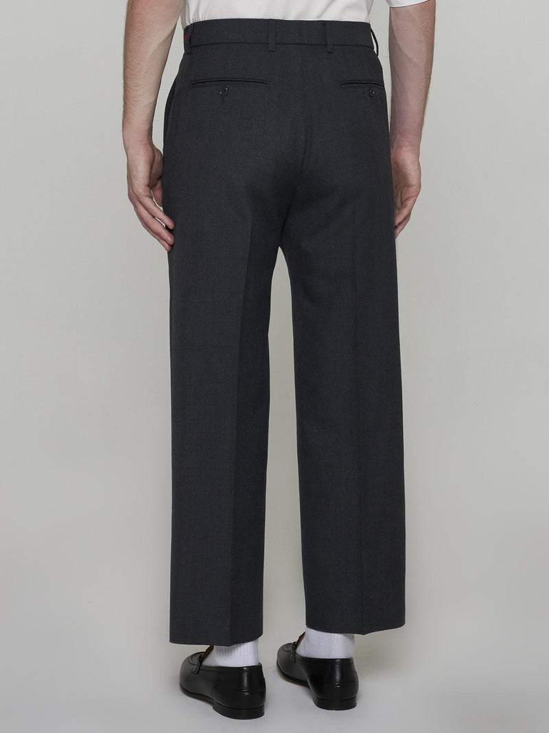 Gucci Wool-blend Trousers - Men - Piano Luigi