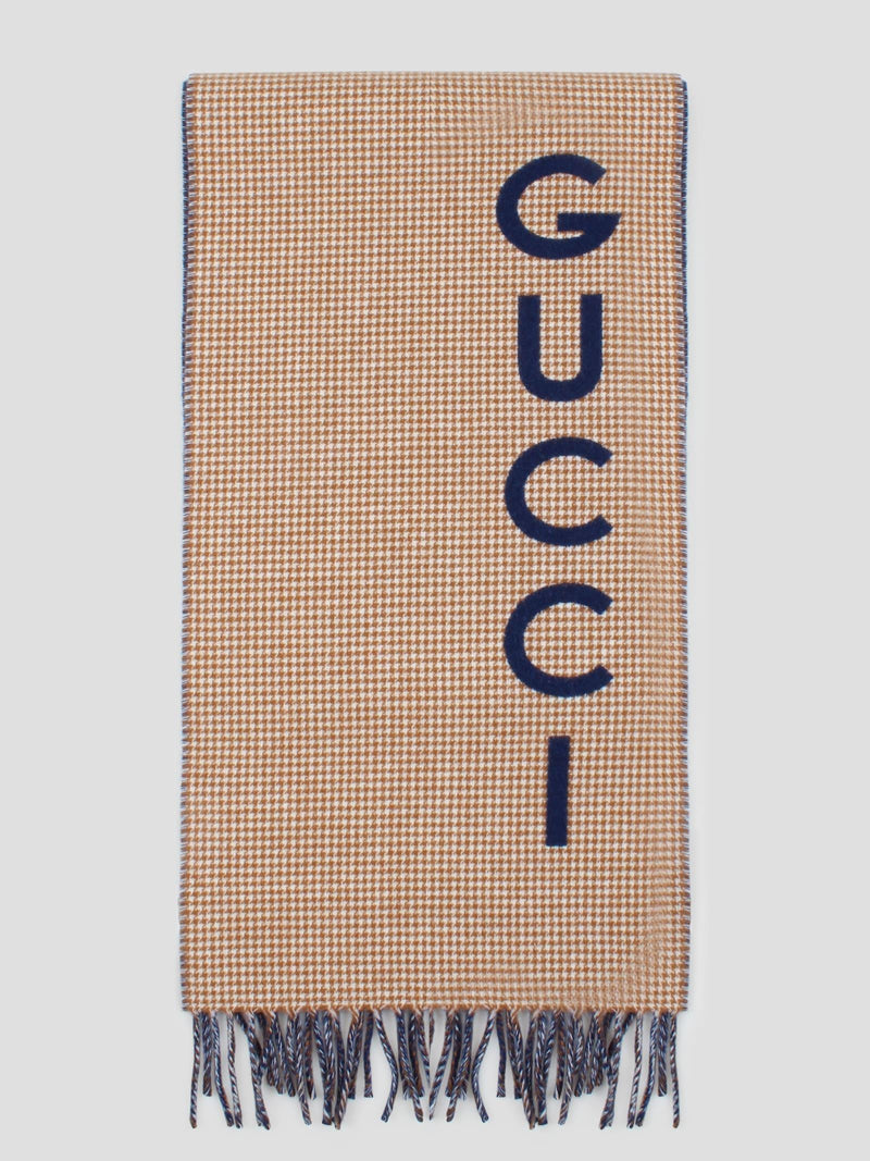 Gucci Wool Cashmere Scarf - Men - Piano Luigi