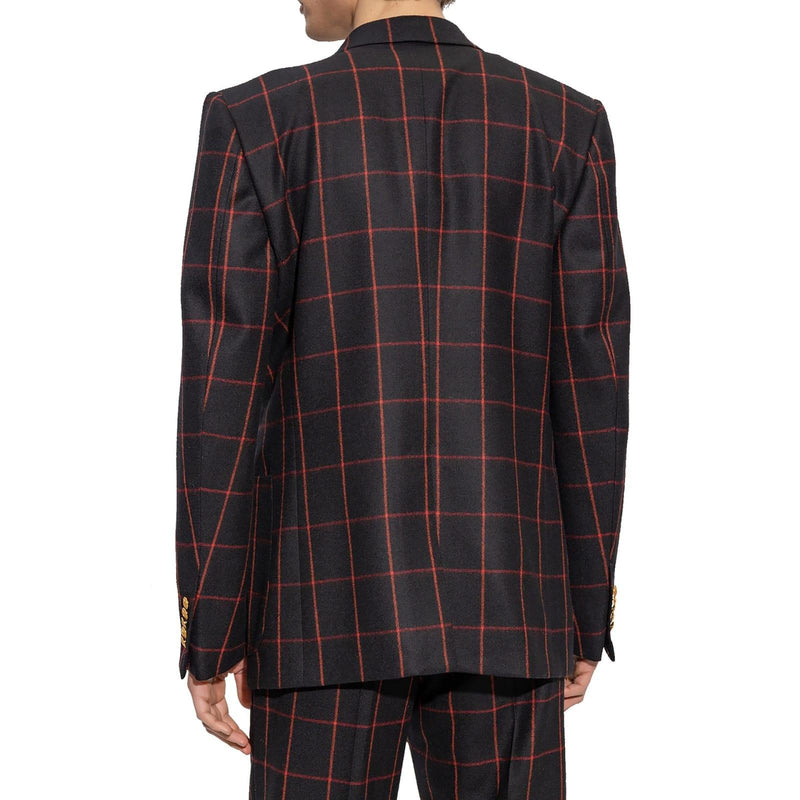 Gucci Wool Checked Blazer - Men - Piano Luigi