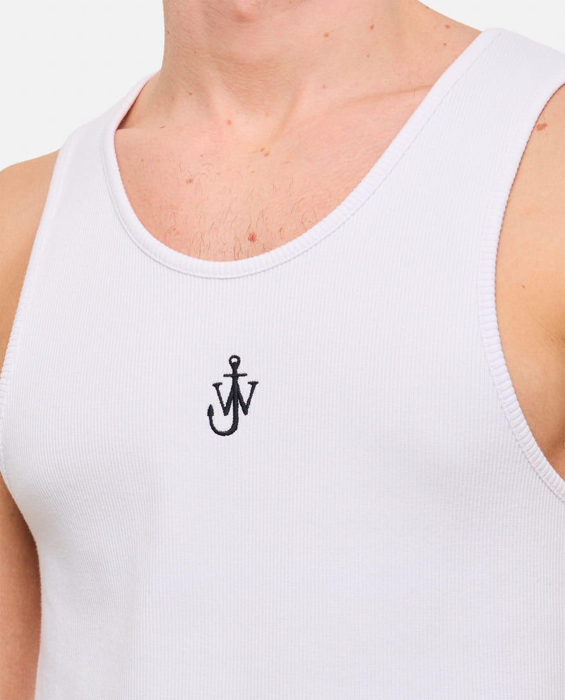 J.W. Anderson Anchor Embroidery Tank Top - Men - Piano Luigi