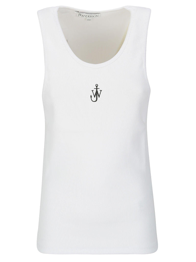 J.W. Anderson Anchor Embroidery Tank Top - Women - Piano Luigi