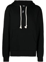 J.W. Anderson Black Cotton-silk Blend Hoodie - Men - Piano Luigi