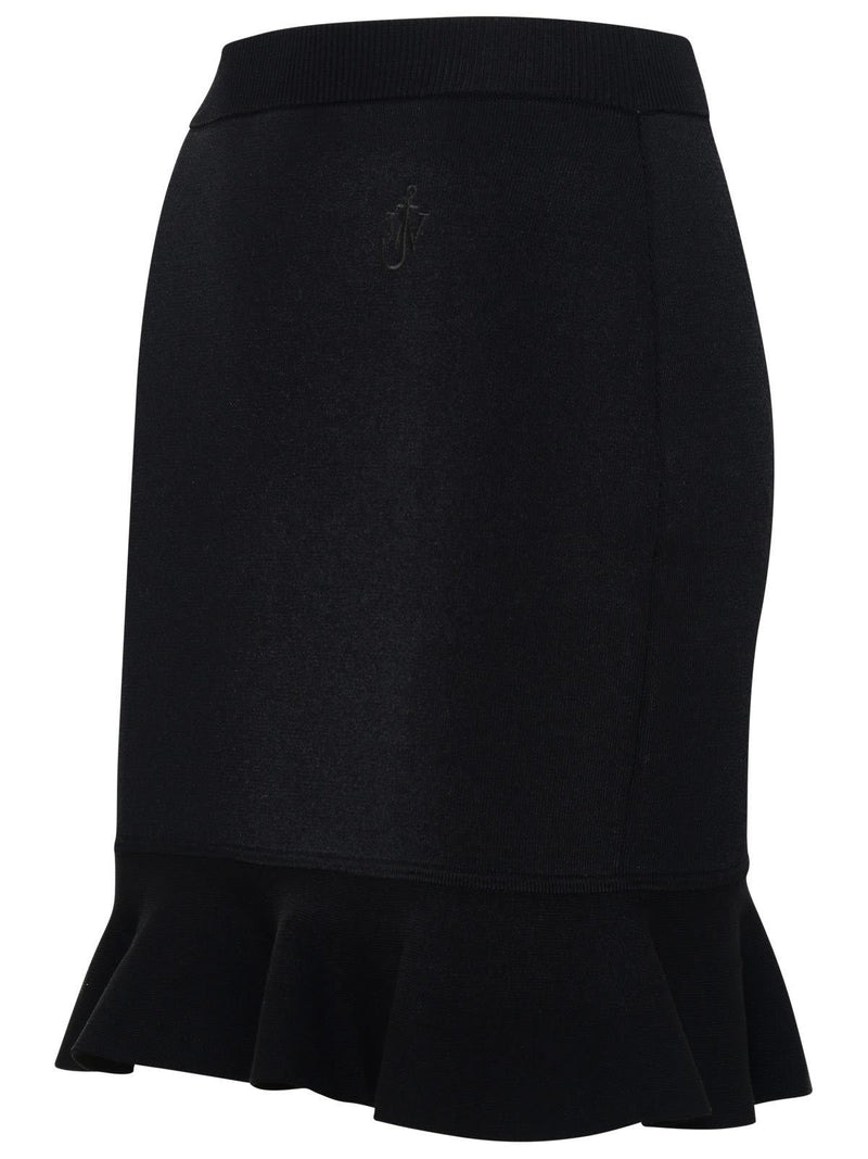 J.W. Anderson Black Viscose Blend Skirt - Women - Piano Luigi