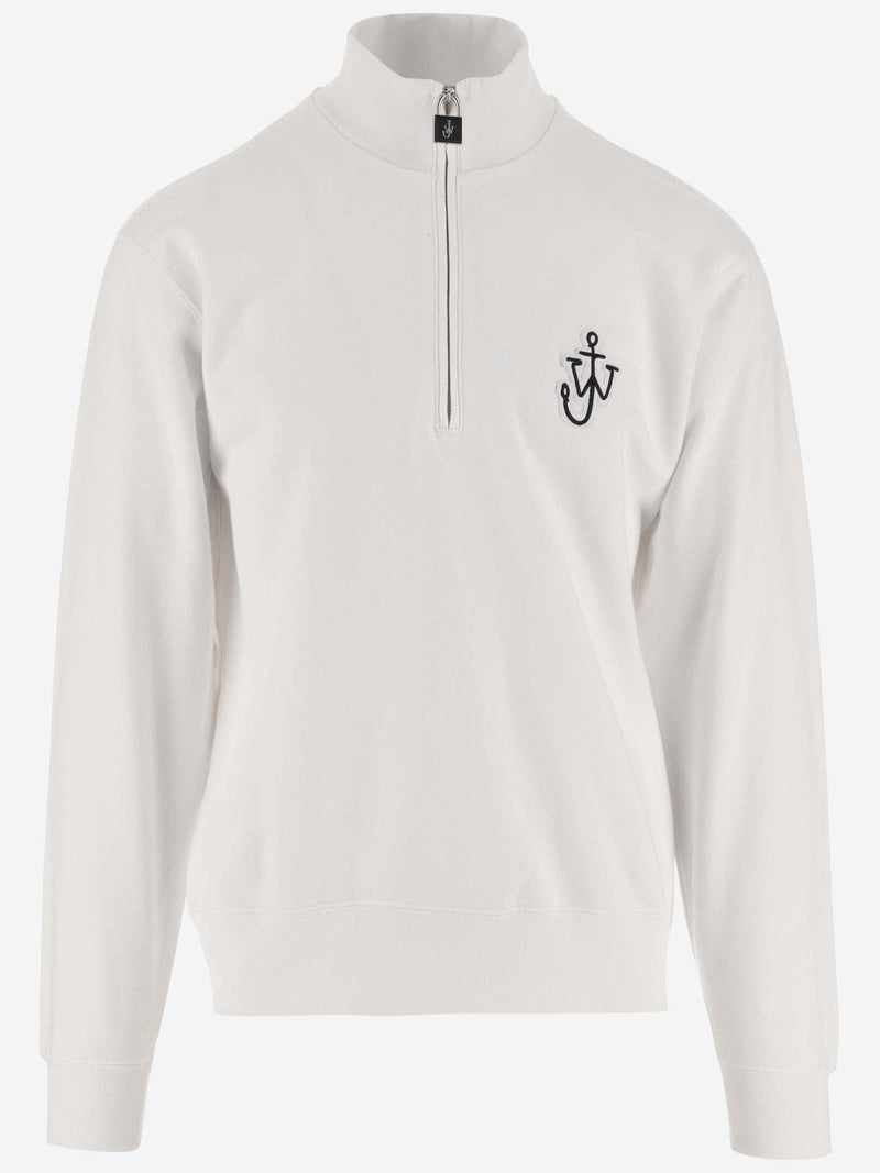 J.W. Anderson Cotton Sweatshirt With Logo Patch - Men - Piano Luigi