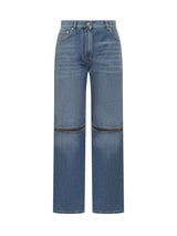 J.W. Anderson Cut-out Bootcut Jeans - Women - Piano Luigi