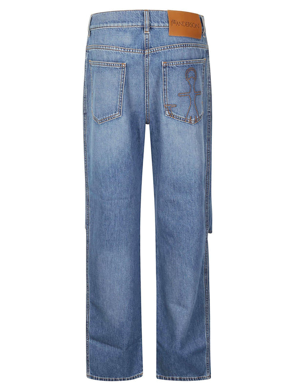 J.W. Anderson Cut Out Knee Bootcut Jeans - Women - Piano Luigi