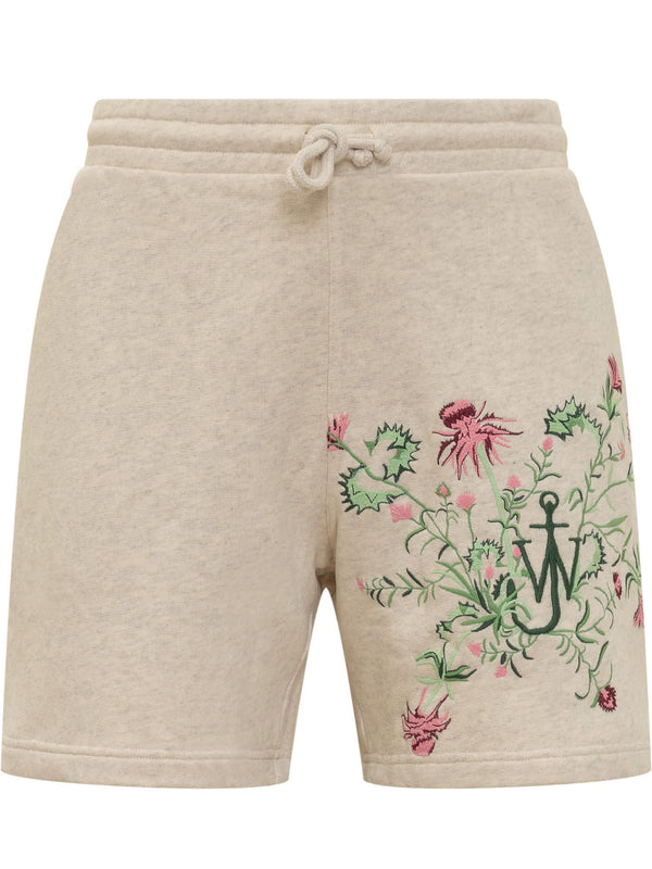 J.W. Anderson Emboidery Shorts - Men - Piano Luigi