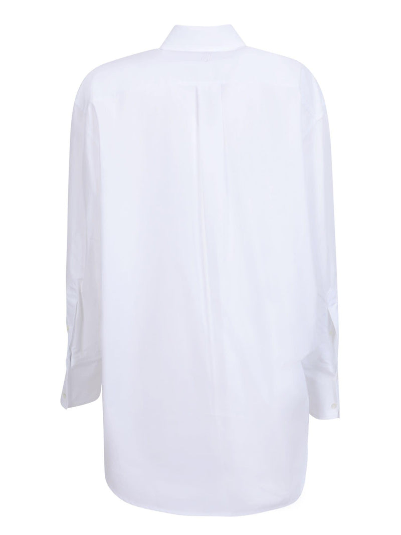 J.W. Anderson Eyelets Oversize White Shirt - Women - Piano Luigi