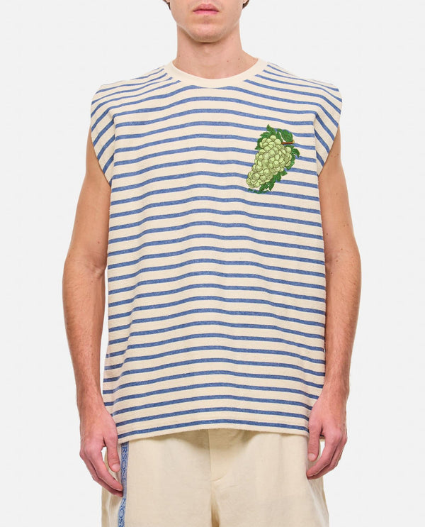 J.W. Anderson Grape Sleeveless T-shirt - Men - Piano Luigi