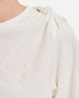 J.W. Anderson Knot Tie Cotton Jersey T-shirt - Women - Piano Luigi