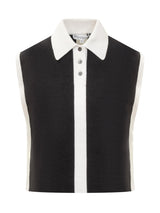 J.W. Anderson Layered Contrast Polo - Women - Piano Luigi