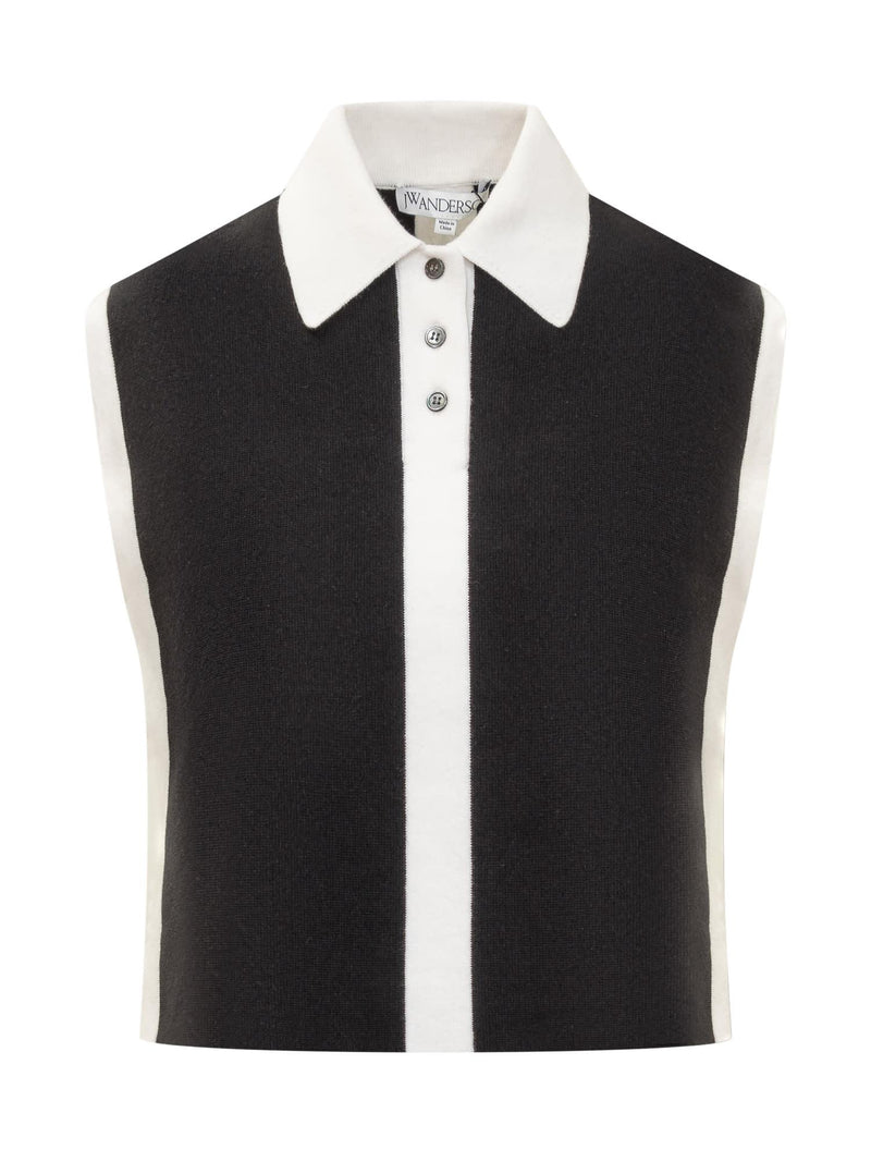 J.W. Anderson Layered Contrast Polo - Women - Piano Luigi