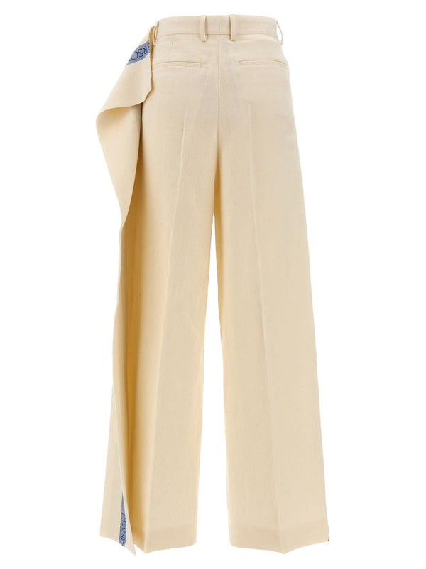 J.W. Anderson Logo Band Panel Pants - Women - Piano Luigi