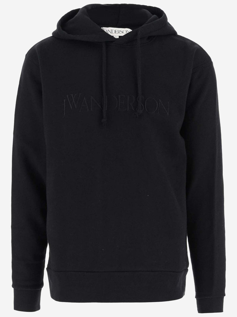 J.W. Anderson Logo Cotton Hoodie - Men - Piano Luigi