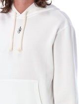 J.W. Anderson Logo Embroidered Drawstring Hoodie - Men - Piano Luigi