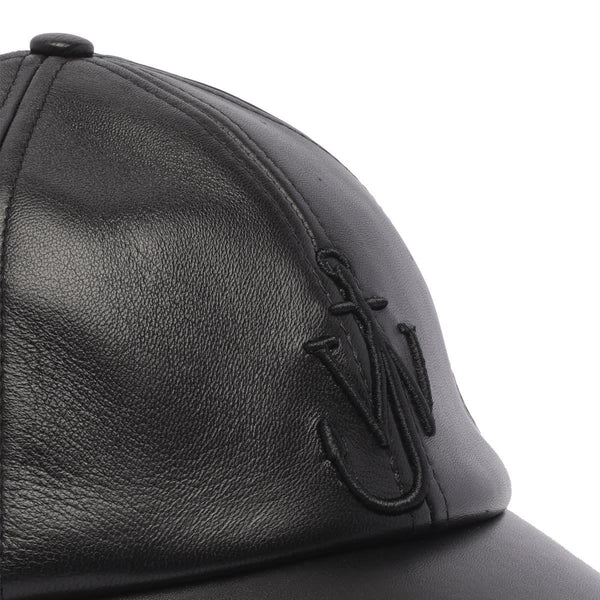 J.W. Anderson Logo Leather Baseball Cap - Unisex - Piano Luigi