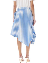 J.W. Anderson Striped Midi Skirt - Women - Piano Luigi