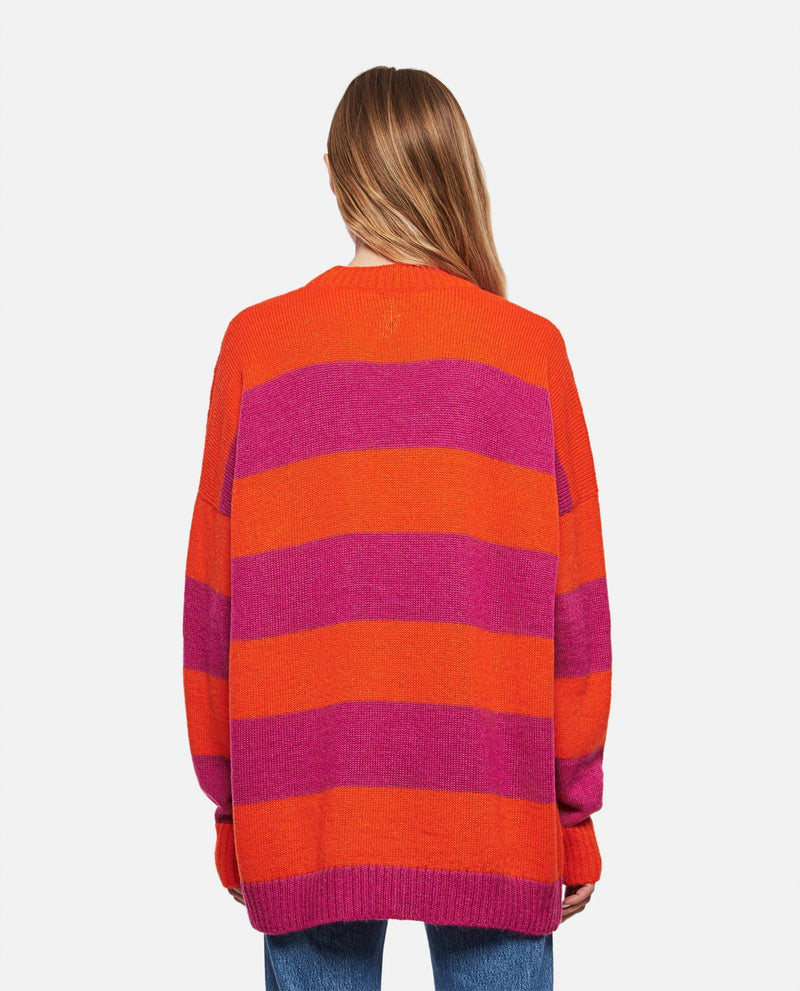 J.W. Anderson Striped Mohair Blend Jumper - Women - Piano Luigi