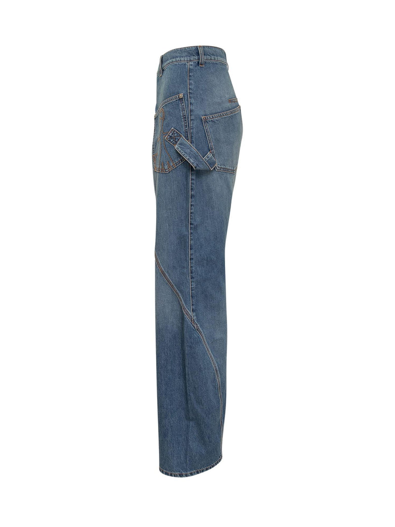 J.W. Anderson Twist Workwear Jeans - Women - Piano Luigi