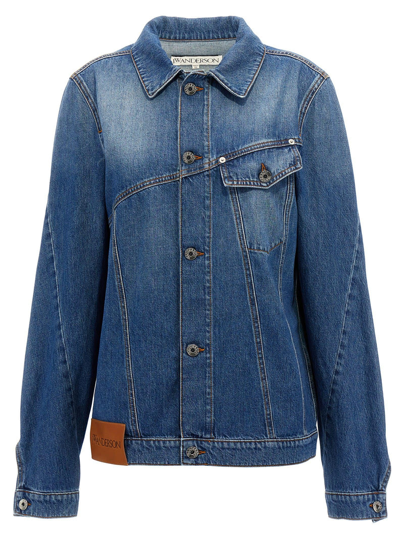 J.W. Anderson twisted Denim Jacket - Women - Piano Luigi