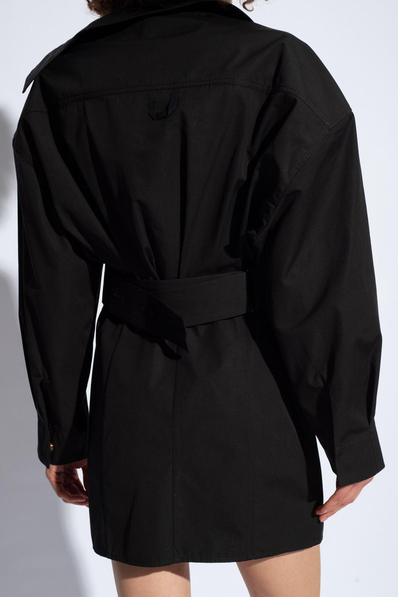 Jacquemus Cropped Shirt Dress - Women - Piano Luigi