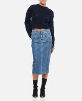 Jacquemus La Jupe De Nimes Criollo Denim Midi Skirt - Women - Piano Luigi