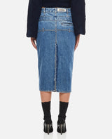 Jacquemus La Jupe De Nimes Criollo Denim Midi Skirt - Women - Piano Luigi