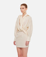 Jacquemus La Robe Agui Cotton Mini Dress - Women - Piano Luigi