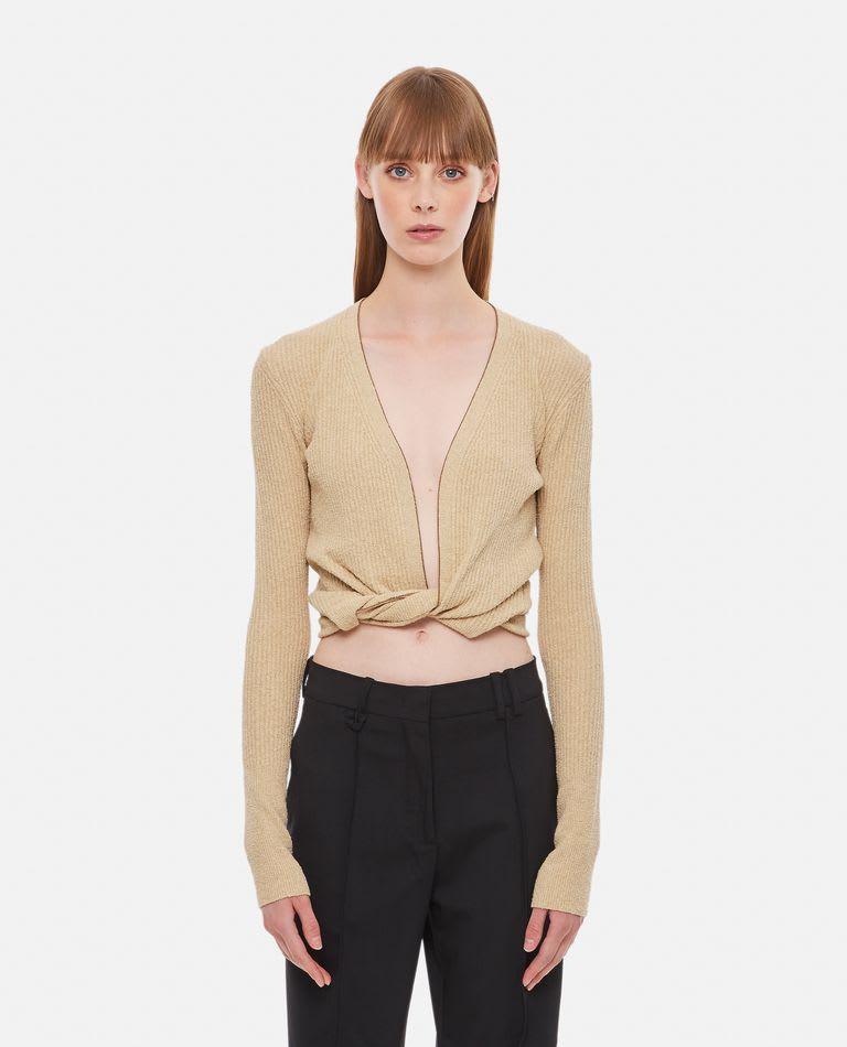 Jacquemus Le Gilet Noue Twisted Top - Women - Piano Luigi