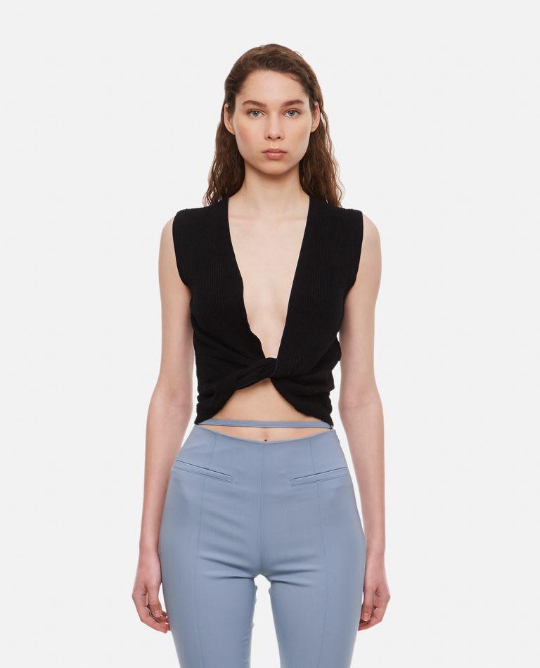 Jacquemus Le Haut Noue Twisted Top - Women - Piano Luigi